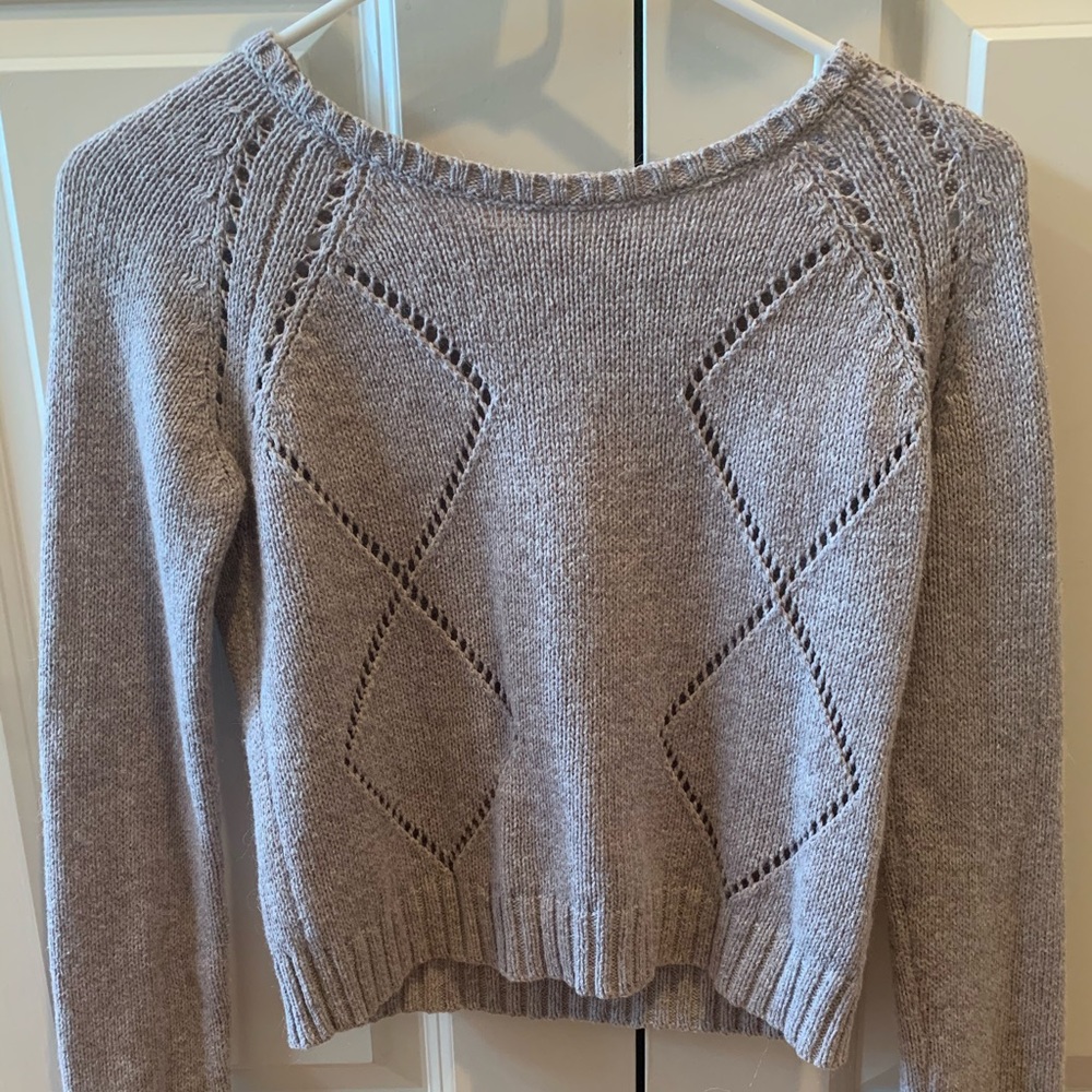 Nordstrom cropped tan sweater
